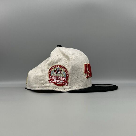 New Era San Francisco 49ers Candlestick Park Farewell Linen 59FIFTY 7 1/4 RARE - Picture 5 of 9
